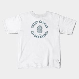 Grand Cayman, Cayman Islands, Vintage Dive Helmet Kids T-Shirt